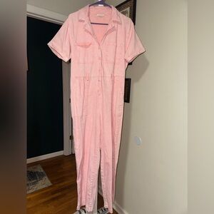 Skies Are Blue Pink Jumpsuit